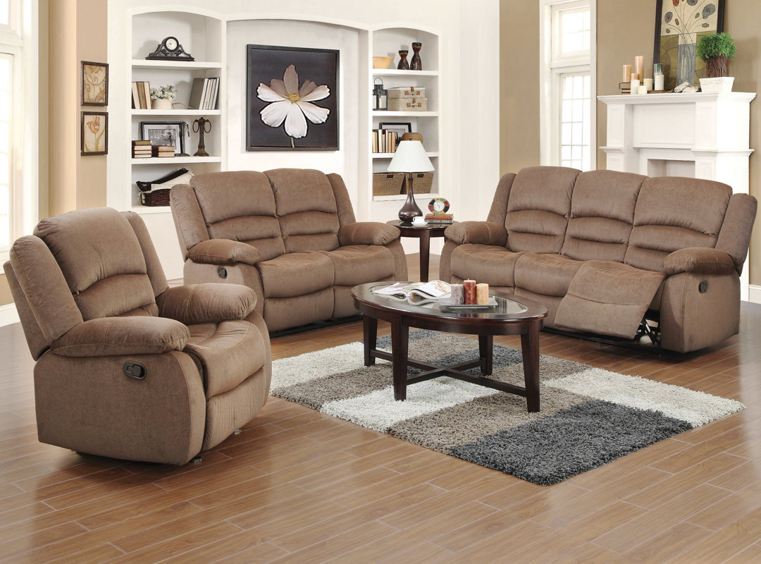 three piece living room furniture sets